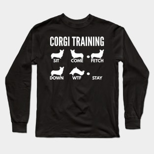 Cogi Training Pembroke Welsh Corgi Tricks Long Sleeve T-Shirt